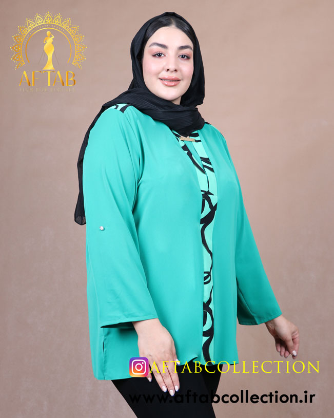 شومیز الیزا پشت پیلی سایزبزرگ