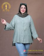 مانتو کوتاه جفت دکمه سایزبزرگ