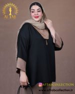 مانتو جلو بسته سوفیا منگوله سایزبزرگ