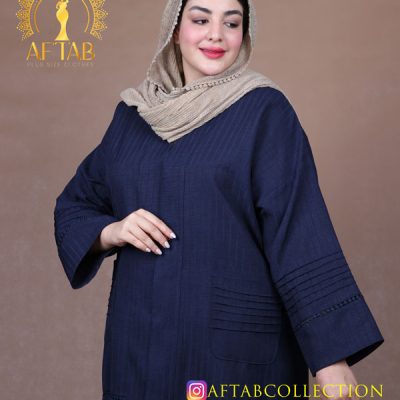 مانتو نیش دوزی لنین ژاکارد سایزبزرگ