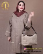 مانتو نیش دوزی لنین ژاکارد سایزبزرگ