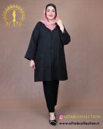 مانتو نیش دوزی لنین ژاکارد سایزبزرگ