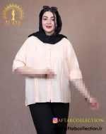 مانتو پری آستین پاکتی سایزبزرگ