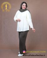 مانتو پری نوار گیپور سایزبزرگ راحت