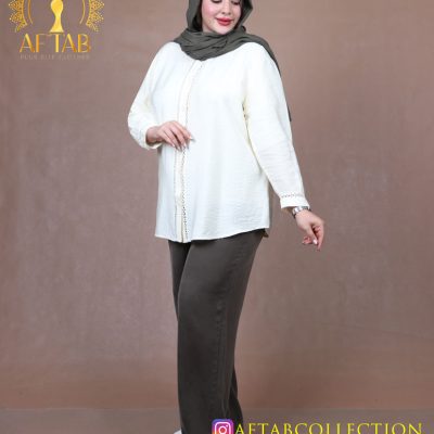 مانتو پری نوار گیپور سایزبزرگ راحت