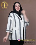 مانتو کیمونو حصیری سایزبزرگ استخوانی