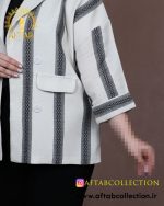 مانتو کیمونو حصیری سایزبزرگ جیب