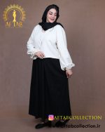 کت دامن ترکیبی لنین سایزبزرگ