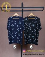 تیشرت طرحدار ویسکوز نخ سایزبزرگ
