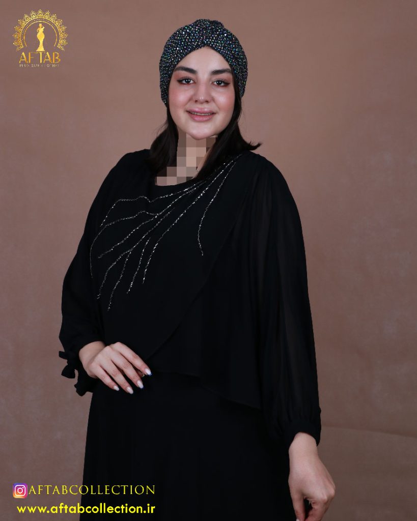 پیراهن منجوق دوزی هلال سایزبزرگ