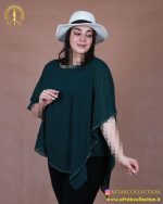 شومیز حریر دو تیکه برش دار سایزبزرگ