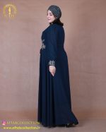 پیراهن مجلسی سنگی برگی سایزبزرگ