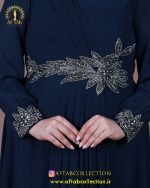 پیراهن مجلسی سنگی برگی سایزبزرگ