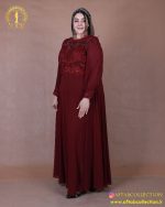 پیراهن مجلسی خرجکار گیپور ریسه ای سایزبزرگ