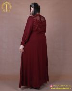 پیراهن مجلسی خرجکار گیپور ریسه ای سایزبزرگ