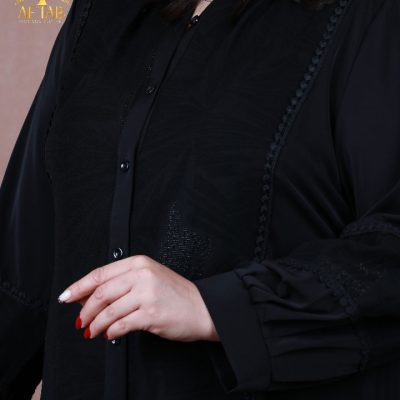 شومیز پشت پلیسه فکورا الیزا سایزبزرگ یقه