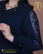 پیراهن مجلسی یقه ایستاده سایزبزرگ