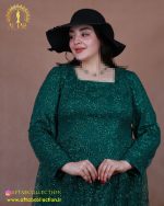 پیراهن مجلسی تور گل سایزبزرگ