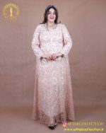 پیراهن مجلسی تور گل سایزبزرگ