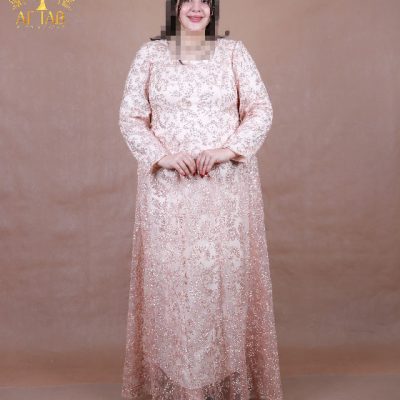 پیراهن مجلسی تور گل سایزبزرگ