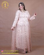 پیراهن مجلسی تور گل سایزبزرگ