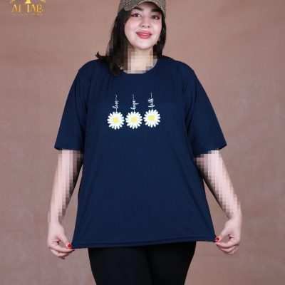 تیشرت ویسکوز کبریتی بابونه سایزبزرگ