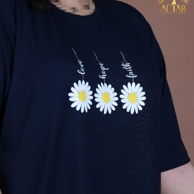 تیشرت ویسکوز کبریتی بابونه سایزبزرگ