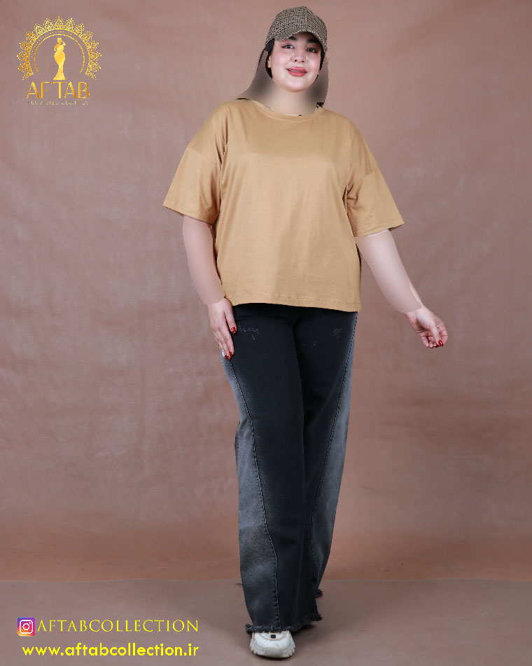 تیشرت باکسی ساده سایزبزرگ