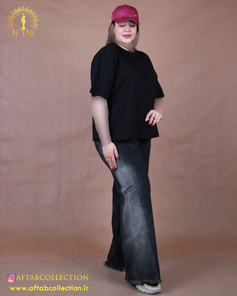 تیشرت باکسی ساده سایزبزرگ