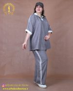 ست پولوشرت سوفیا ژاکارد سایزبزرگ