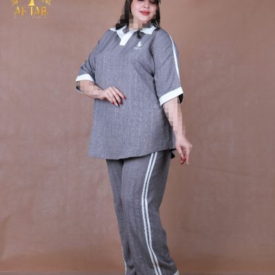 ست پولوشرت سوفیا ژاکارد سایزبزرگ