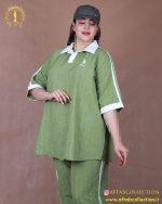 ست پولوشرت سوفیا ژاکارد سایزبزرگ