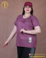 تیشرت پاپیون چاپی سایزبزرگ