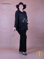 شومیز حریر نگین قاصدک سایزبزرگ