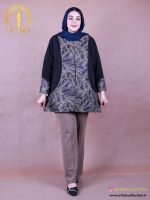 مانتو مازراتی ژاکارد سایزبزرگ