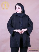 مانتو یقه آرشال مرواریدی سایزبزرگ
