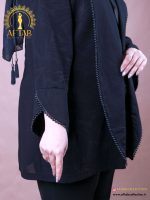 مانتو یقه آرشال مرواریدی سایزبزرگ