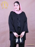 مانتو یقه آرشال مرواریدی سایزبزرگ