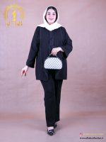 مانتو یقه آرشال مرواریدی سایزبزرگ