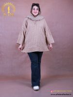 مانتو کوک دوزی بغل دکمه سایزبزرگ