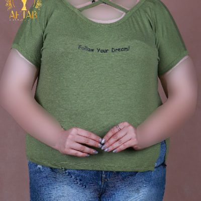 تیشرت ضربدری سایزبزرگ