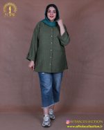 مانتو لوئیز پاگون دار سایزبزرگ