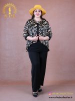 شومیز حریر طرحدار پیله سایزبزرگ