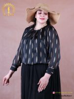 شومیز کراپ طرحدار سایزبزرگ