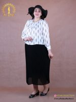 شومیز کراپ طرحدار سایزبزرگ