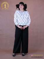شومیز کراپ طرحدار سایزبزرگ