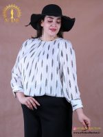 شومیز کراپ طرحدار سایزبزرگ
