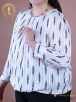 شومیز کراپ طرحدار سایزبزرگ
