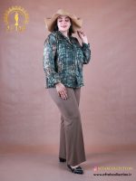 شومیز یاخما کراواتی سایزبزرگ