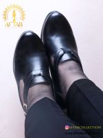کفش اداری بغل کش رکاب دار پابزرگ